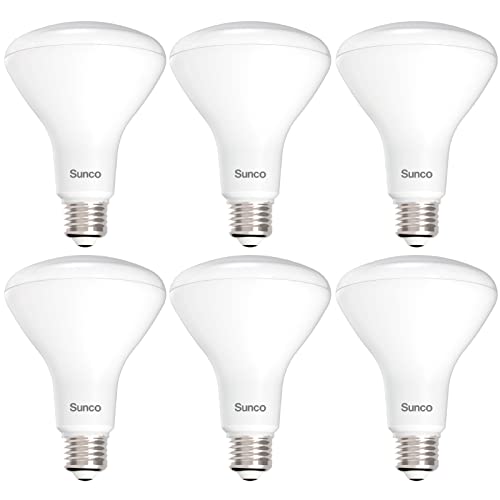 Sunco Lighting 6 Pack BR30 Light Bulb LED Indoor Flood Lights 850 Lumens, 2700K Soft White E26 Base 25,000 Lifetime Hours, Interior Dimmable Recessed Can Light Bulb, Energy Star 11W Equivalent 65W