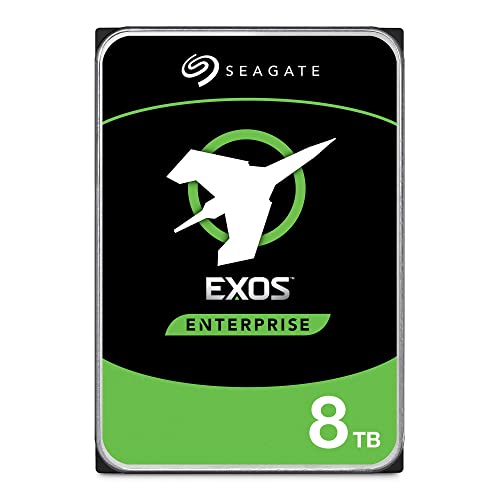 Seagate Exos 7E8 8TB Internal Hard Drive HDD – 3.5 Inch 6Gb/s 7200 RPM 256 MB Cache for Enterprise, Data Center – Frustration Free Packaging (ST8000NM0055) (Renewed)