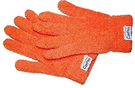 CARPRO Plush Microfiber Gloves (1 Pair) - Wipe Wax, Polish, or Residue Out of Seams and Tight Spaces