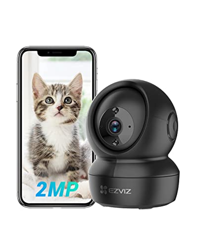 EZVIZ 360 Pan Tilt Auto-Tracking, WiFi Security Camera Indoor, Cameras for Home Security, Baby Monitor with Camera and Audio, Pet Camera with Phone App, Night Vision, Motion Detection, 2-Way Audio