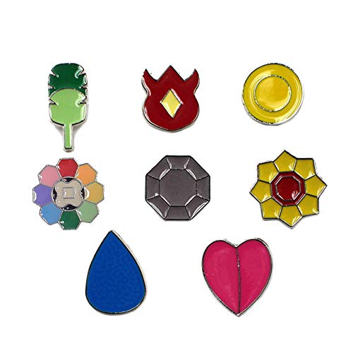 Anime Generation 1-6 Gym Badge Collection Box, Game collection Set of 8PCS, Gift for Boy and Girls