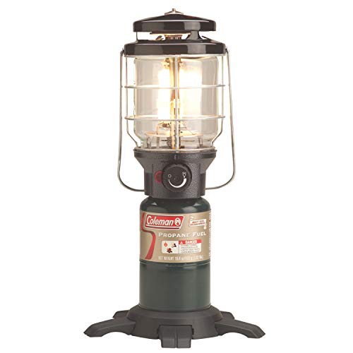 Coleman NorthStar 1500 Lumens 1-Mantle Propane Lantern, Push-Button Instastart Ignition with Pressure Regulator and Mantle Included, Great for Camping, Power Outage, Emergencies, & Home Use