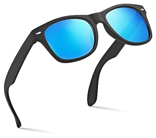 Retro Rewind Kids Sunglasses for Boys Girls Age 3-12 - Shatterproof Rubberized Frame UV400 Toddler Children Sun Glasses
