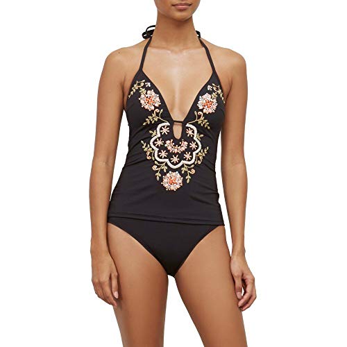 Kenneth Cole Reaction Solid Embellished Tankini