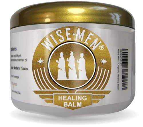 Wise Men Healing Balm with Myrrh and Frankincense Essential Oils for Neuropathy, Sciatica and Nerve Pain Massage and Skin Moisturizing