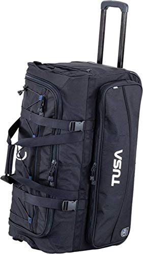 TUSA - Dive Gear Roller Duffle Bag in Black