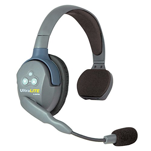 Eartec UltraLITE Single Master Headset with Microphone and Rechargeable Lithium Battery, Classic Version