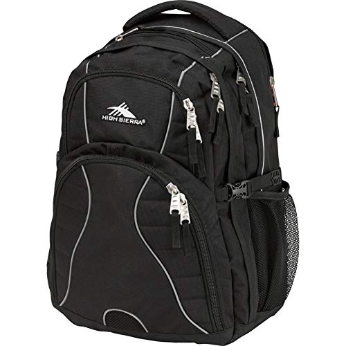 High Sierra Swerve Laptop Backpack, Black, One Size