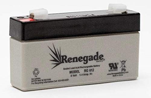 Star TRAC RB4400 / SC3100 / SC4100 / UB4300 / PRO Stepper 5100 Replacement 6 Volt Rechargeable Battery; RG612