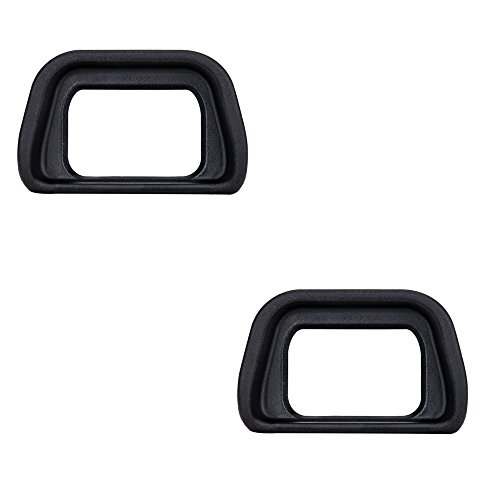 JJC 2-Pack Soft Viewfinder Eyecup Eyepiece Eye Cup for Sony A6300 A6100 A6000 NEX-6 NEX-7 Cameras and FDA-EV2S Electronic Viewfinder,Replaces Sony FDA-EP10 Eyecup Eyepiece