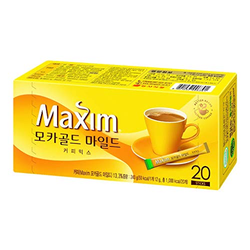 Maxim Mocha Gold Korean Instant Coffee 20 Sticks