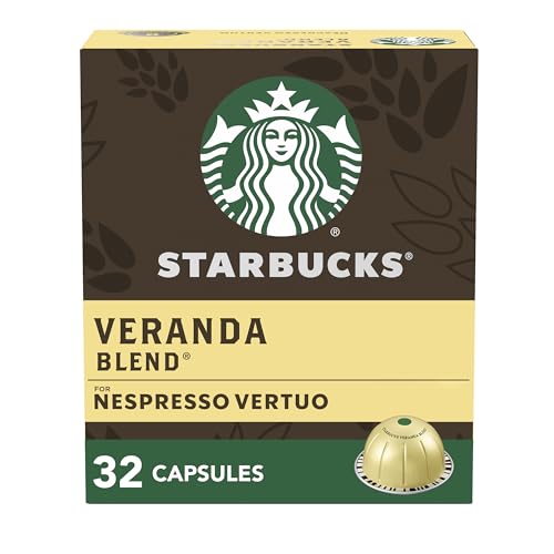 Starbucks by Nespresso Blonde Roast Veranda Blend Coffee (32-count single serve capsules, compatible with Nespresso Vertuo Line System)