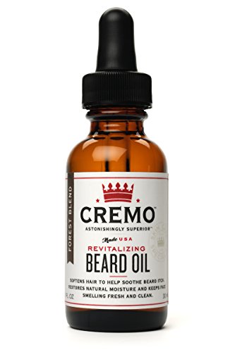 Cremo Beard Oil, Revitalizing Cedar Forest, 1 fl oz - Restore Natural Moisture and Soften Your Beard To Help Relieve Beard Itch