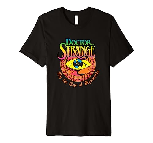 Marvel Comics Retro Classic Dr. Strange Eye Of Agamotto Logo Premium T-Shirt