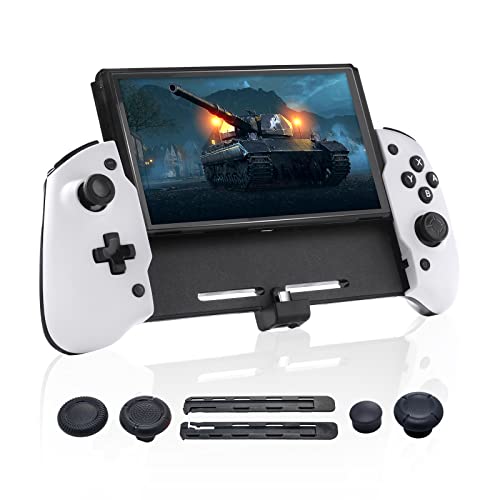 ECHZOVE Switch OLED Controller Grip, Wireless Controller Grip Compatible with Switch or Switch OLED with Gravity Induction of Six-Axis Gyroscope, Double Motor Vibration