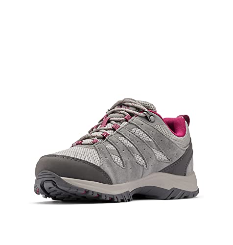 Columbia Women's Redmond III Waterproof Hiking Shoe, Titanium Titanium/Red Onion, 7.5