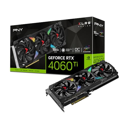 PNY GeForce RTX 4060 Ti 16GB XLR8 Gaming Verto RGB Triple Fan OC Graphics Card DLSS 3