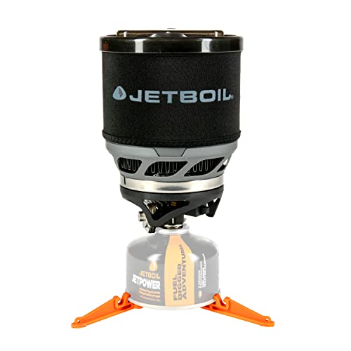 Jetboil MiniMo Camping and Backpacking Stove Cooking System with Adjustable Heat Control (Carbon)