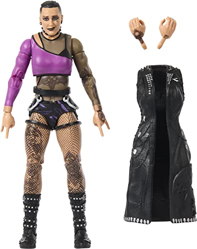 Mattel WWE Rhea Ripley Elite Collection Action Figures, Deluxe Articulation & Life-like Detail with Iconic Accessories, 6 in