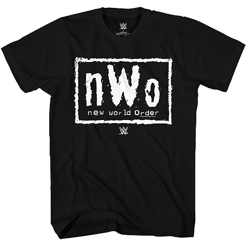 WWE NWO WOLFPAC Hulk Hogan Sting New World Order Adult T-Shirt(LG, White)
