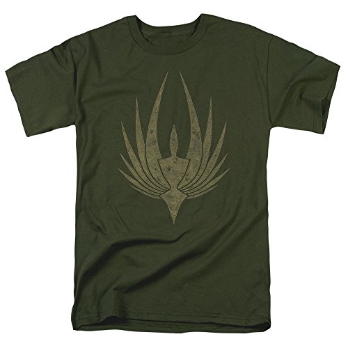 Battlestar Galactica Phoenix Green T Shirt & Stickers (Large)