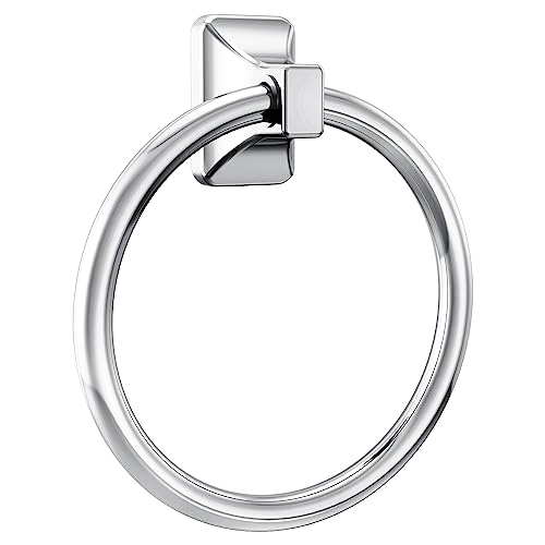 Moen Donnor Collection Chrome 6.25-Inch Diameter Wall Mount Contemporary Bathroom Hand-Towel Ring, P5860, 1 Count (Pack of 1)
