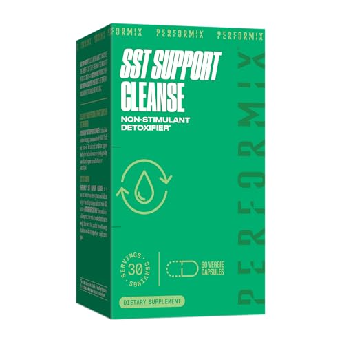 PERFORMIX SST Support Cleanse Non-Stimulant Liver Detox 60 Capsules - Made with Milk Thistle and Turmeric to Support Healthy Liver Function and Promotes Regularity