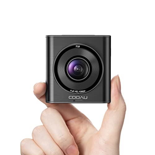 COOAU Mini Dash Cam, Dash Camera for Cars FHD 1920x1080P, Dashcam Front with 2' IPS Screen, Car Dash Camera Built-in Night Vision, Wide Angle, Supercapacitor, WDR, G-Sensor, Loop Record (M53)