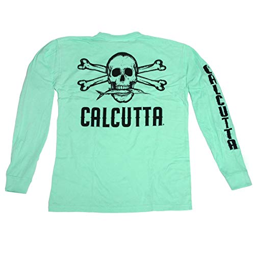 Calcutta Men’s Original Logo Long Sleeve T-Shirt, Island Reef, Medium