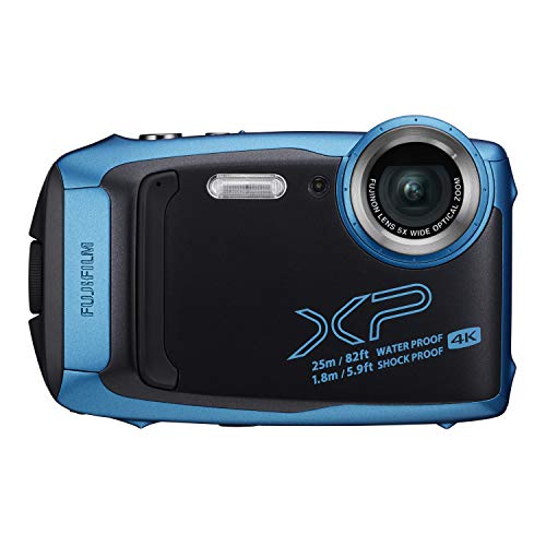 Fujifilm FinePix XP140 Waterproof Digital Camera w/16GB SD Card - Sky Blue