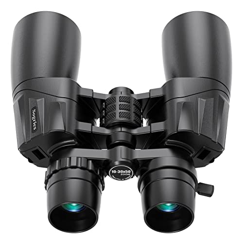 10-30x50 Zoom Binoculars for Adults, High Powered Military Binoculars for Bird Watching Traveling Hunting Concerts with Large View,BAK4,FMC Lens,Clear Low Light Vision at Night…