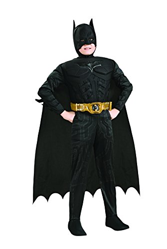 Rubie's Child's Dark Knight Rises Deluxe Muscle Chest Batman Costume with Mask, Small