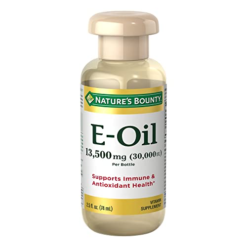 Nature’s Bounty Vitamin E Oil, Supports Immune & Antioxidant, 30,000IU Vitamin E, Topical or Oral, 2.5 fl Oz