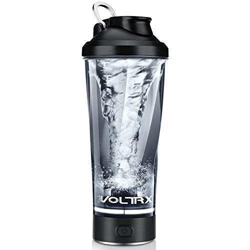 VOLTRX Premium Electric Protein Shaker Bottle, Made with Tritan - BPA Free - 24 oz Vortex Portable Mixer Cup/USB C Rechargeable Shaker Cups for Protein Shakes