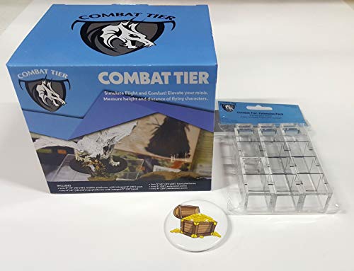 Bundle of Combat Tiers Base Set and Extension Pack Plus Treasure Chest Button