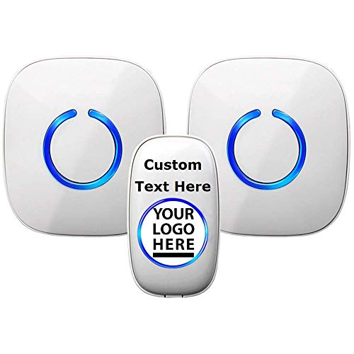 Customize Your SadoTech Wireless Doorbell, Easy Install, Over 1000-feet Range, 52 USA Chimes, Adjustable Volume and LED Flash, Model CXR, White