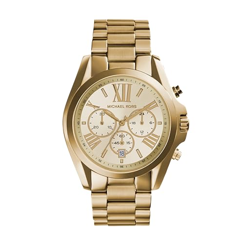 Michael Kors Bradshaw Chronograph Gold-Tone Stainless Steel Women's Watch (Model: MK5605)