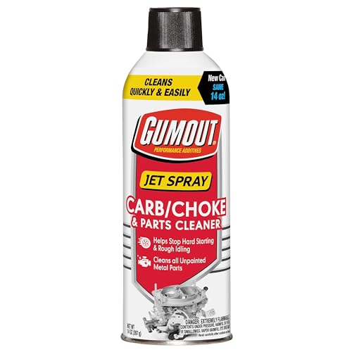 Gumout 800002231 Carb / Choke And Parts Cleaner, 14 oz. - Cleans Carburetor, Brakes And All Unpainted Metal Parts of Gum, Varnish, Oil And Other Contaminants