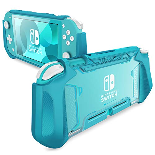 Mumba Grip Case for Nintendo Switch Lite, [Blade Series] TPU Protective Portable Cover Accessories Compatible with Switch Lite Console 2019 Release (Peacock)