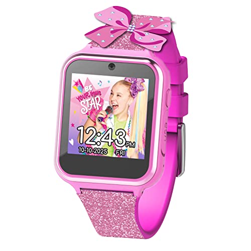 Accutime Kids Nickelodeon JoJo Siwa Educational Learning Touchscreen Smart Watch Toy for Girls, Boys, Toddlers - Selfie Cam, Learning Games, Alarm, Calculator, Pedometer & More (Model: JOJ4347AZ)