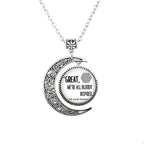 Glass Dome The Maze Runner Pendant Moon Necklace