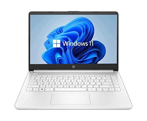 HP Newest 14' HD Laptop, Windows 11, Intel Celeron Dual-Core Processor Up to 2.60GHz, 4GB RAM, 64GB SSD, Webcam(Renewed)
