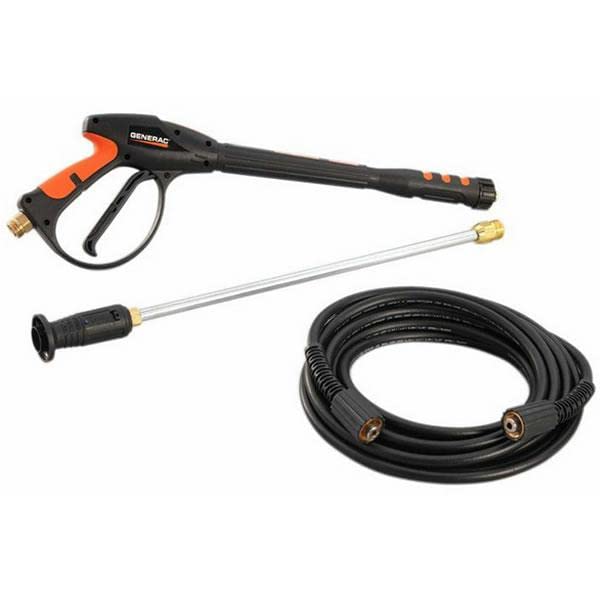 Generac 6684 3000 PSI Pressure Washer Gun Kit for Powerful and Efficient Cleaning Performance with Adjustable Wand, M22 Connection, and Durable PVC Hose