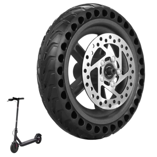 ELKATECH | Gotrax Wheel replacement and Xiaomi M365 electric Scooter | Solid Tire with hub and Brake-Disc | Honeycomb Wheel Compatible Mijia1s gotrax gxl V2/gotrax XR and 8,5 inch