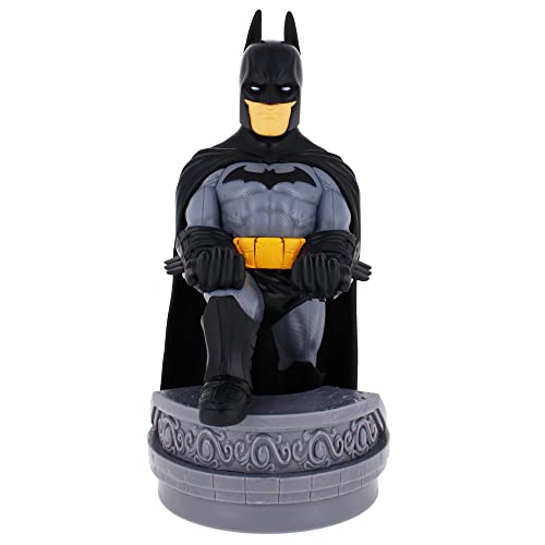 Exquisite Gaming: Warner Bros: Batman - DC Comics Original Mobile Phone & Gaming Controller Holder, Device Stand, Cable Guys, Licensed Figure