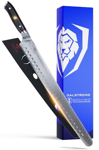 Dalstrong Slicing Knife - 14 inch - Extra Long Slicer Knife - Shogun Series Elite - Japanese AUS-10V Super Steel - Vacuum Treated - G10 Handle - Carving Knife - Slicer, BBQ, Brisket - Sheath Included