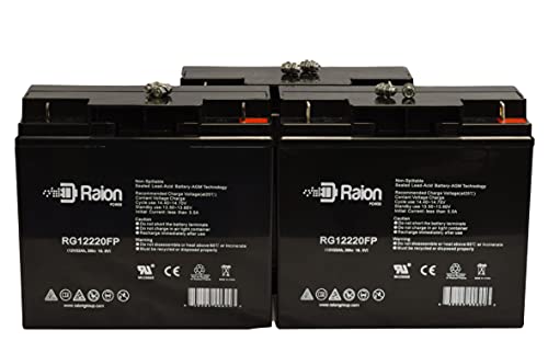 Raion Power 12V 22Ah Replacement AGM Battery for Schumacher DSR SCUPSJ2212 Jump Starter - 3 Pack