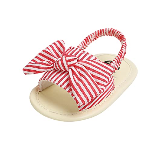 Boys Water Shoes Big Kid The Non-Slip 018M Prewalker Baby First Toddler Kids Bowknot Girls Stripe Sandals Floor Pink