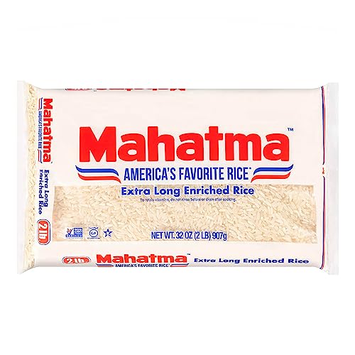 Mahatma Extra-Long-Grain Rice 2-Pound Rice Bag, Gluten-Free and Non-GMO White Rice Bulk Bag, 1 Bag of Rice