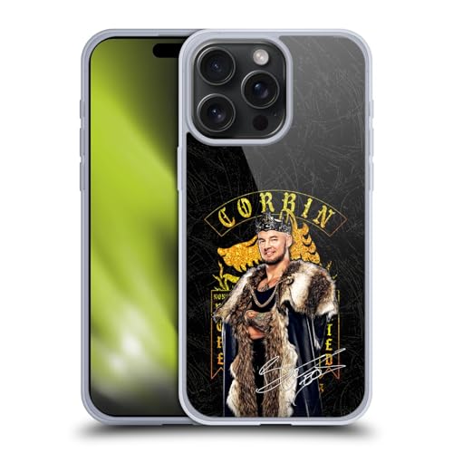 Head Case Designs Officially Licensed WWE EOD Image Baron Corbin Soft Gel Case Compatible with Apple iPhone 15 Pro Max and Compatible with MagSafe Accessories